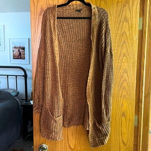 Express Camel Knit Cardigan